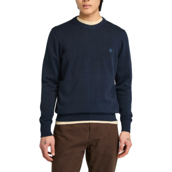 WILLIAMS RIVER Cotton YD Sweater DARK SAPPHIRE/DARK DENIM